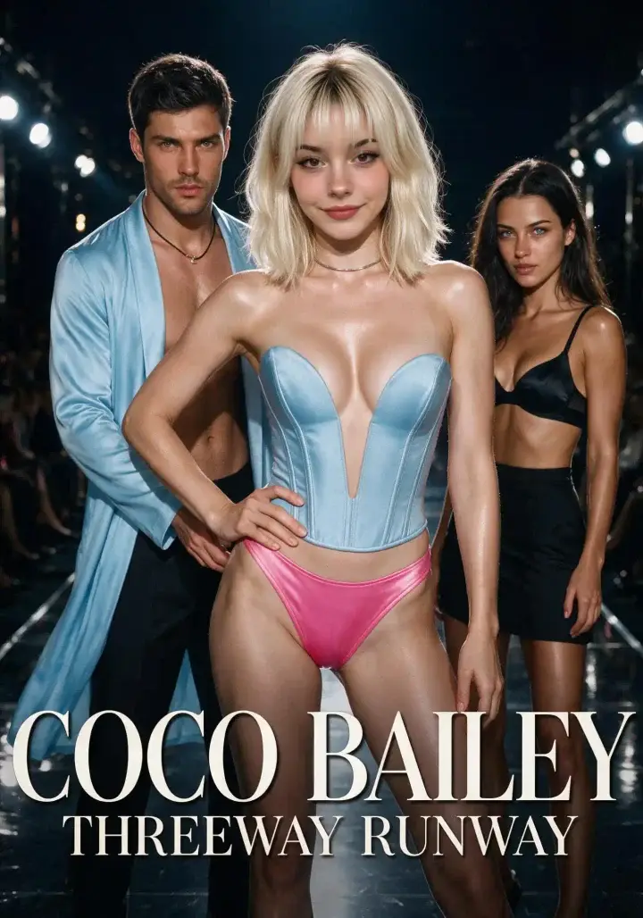 Coco Bailey: Threeway Runway poster on Candy Shorts